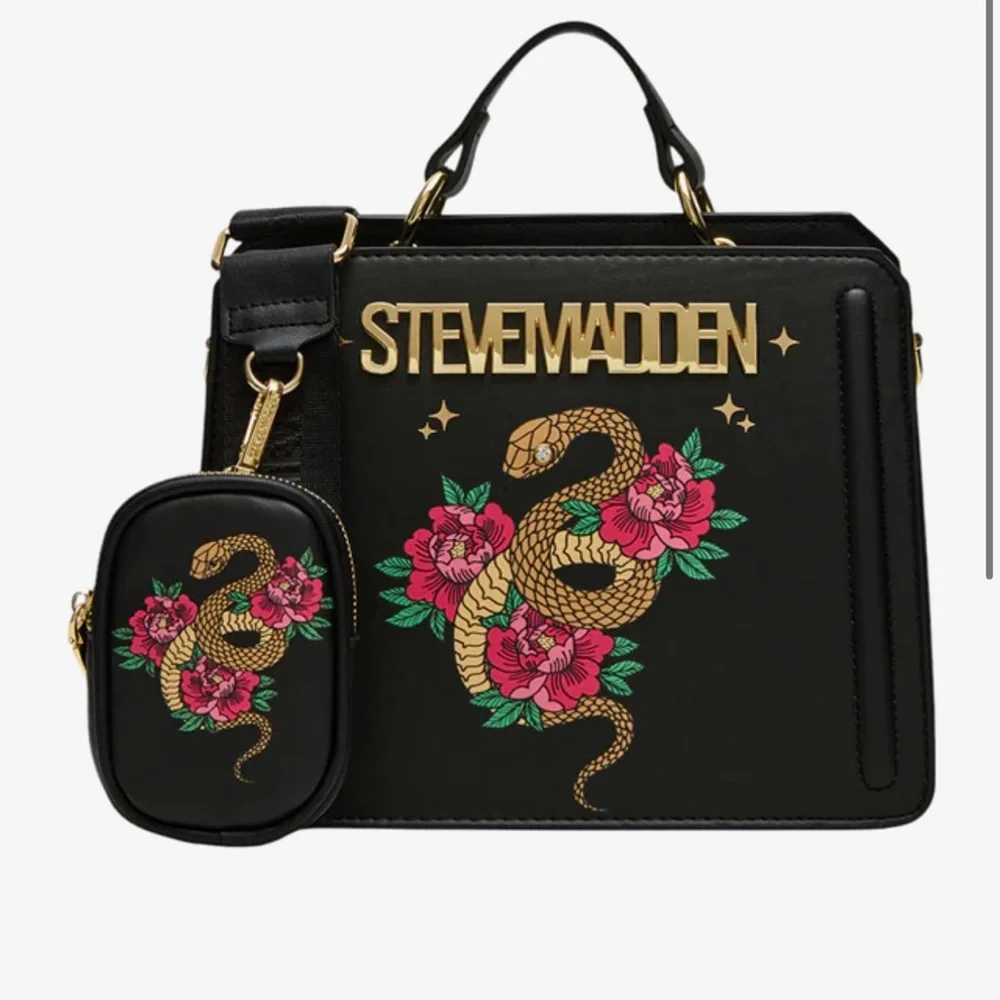 New Black Steve Madden Year of the Snake Bevelyn Crossbody Bag Lunar New Year - Picture 1 of 7